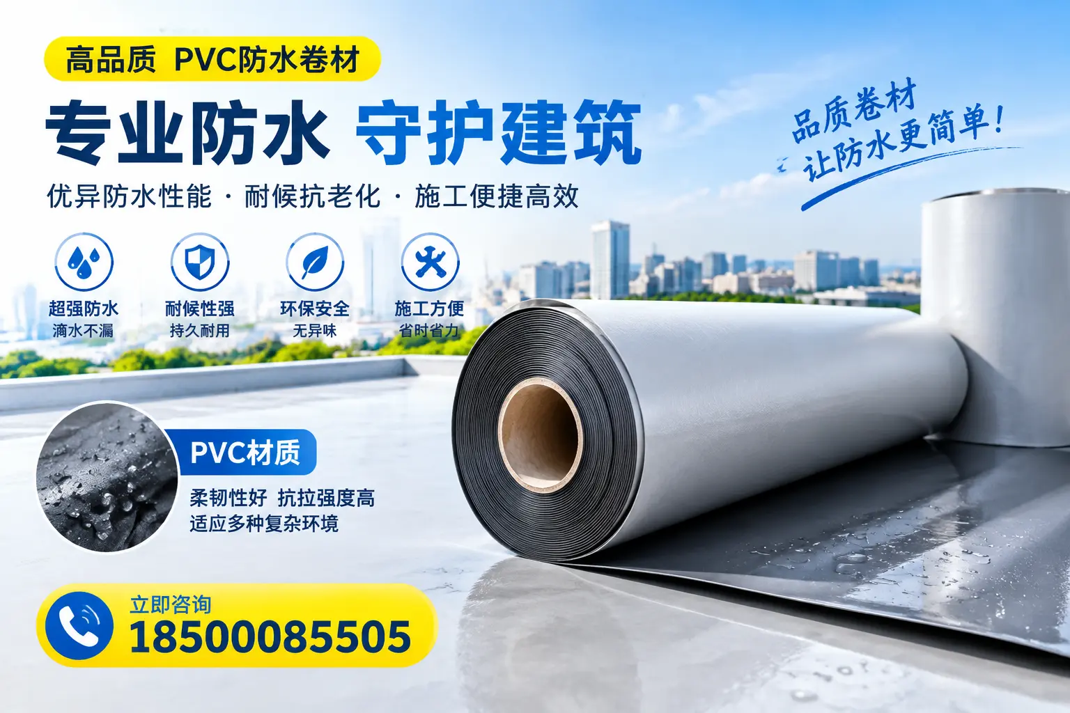 PVC防水卷材的安全性分析,湘西居民需了解的知识